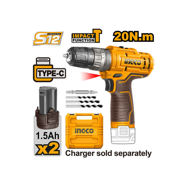Show details for Electric screwdriver 12V Li-Ion Proline CIDLI12202 INGCO Picture of Electric screwdriver 12V Li-Ion Proline CIDLI12202 INGCO