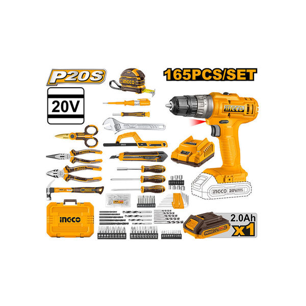 Show details for Electric hand screwdriver and tool set 165pcs (HKTHP11651) Picture of Electric hand screwdriver and tool set 165pcs (HKTHP11651)