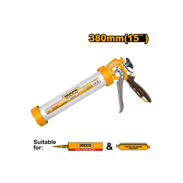 Show details for Aluminum pistol for silicone 15 INGCO HCG0115 Picture of Aluminum pistol for silicone 15 INGCO HCG0115