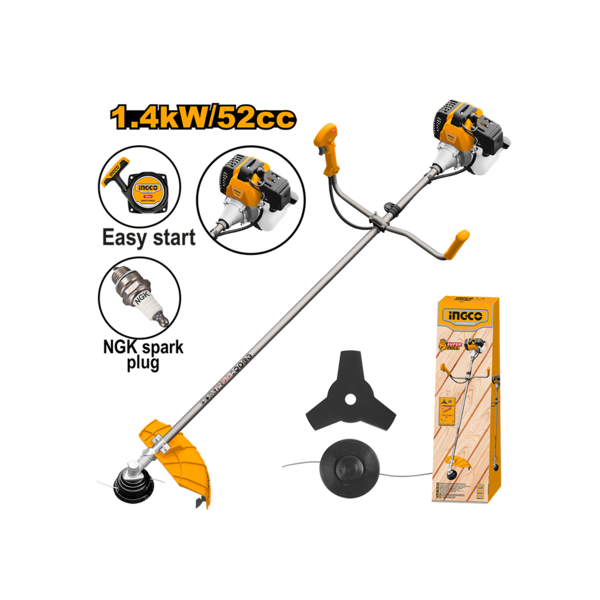 Show details for Lawn mower with gasoline engine 1.4 kW (GBC5524411) INGCO Picture of Lawn mower with gasoline engine 1.4 kW (GBC5524411) INGCO