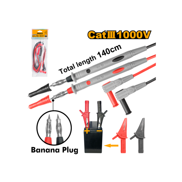 Show details for Tester with clamp set INGCO (TL31432) Picture of Tester with clamp set INGCO (TL31432)