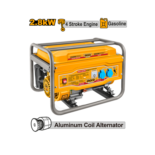 Show details for Generator on gasoline engine 2.8 kW INGCO GE30005 Picture of Generator on gasoline engine 2.8 kW INGCO GE30005
