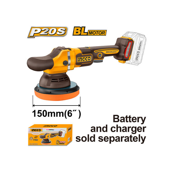 Show details for Electric Polishing Angle Grinder 1400W (APLI2015) INGCO Picture of Electric Polishing Angle Grinder 1400W (APLI2015) INGCO