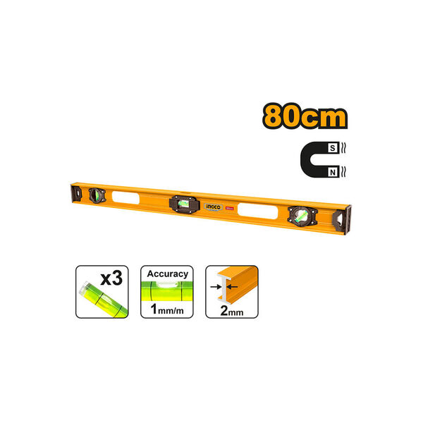 Show details for Scale with magnet 80 cm INGCO HSL28080 Picture of Scale with magnet 80 cm INGCO HSL28080