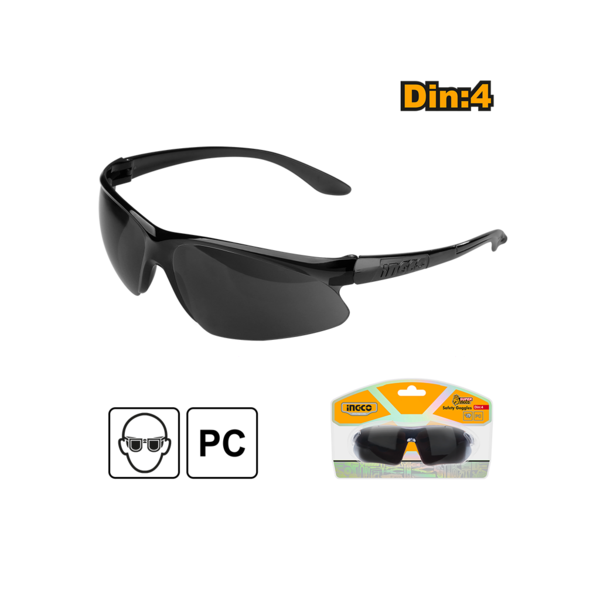 Show details for Safety glasses black INGCO HSG06 Picture of Safety glasses black INGCO HSG06