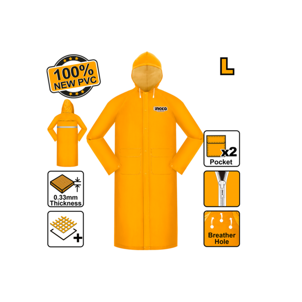 Show details for Raincoat L INGCO HRCTL031 Picture of Raincoat L INGCO HRCTL031