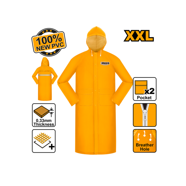 Show details for Raincoat XXL INGCO HRCTL031 Picture of Raincoat XXL INGCO HRCTL031