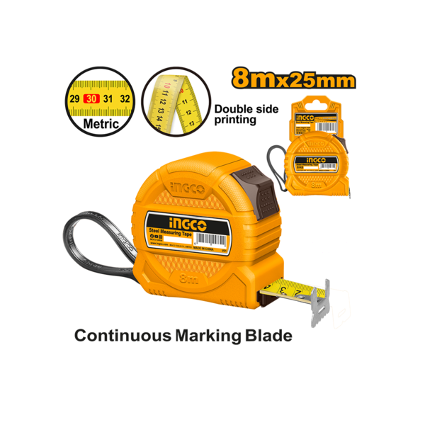 Show details for Metal measuring tape 8mX25mm (HSMT39825-1) Picture of Metal measuring tape 8mX25mm (HSMT39825-1)