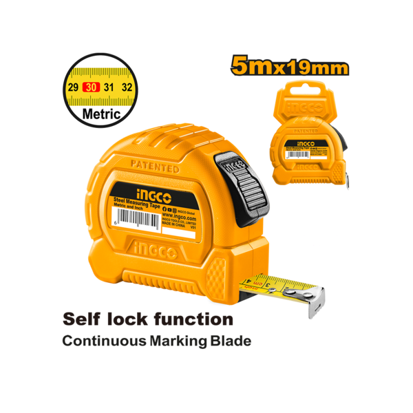 Show details for Metal measuring tape 5mX19mm (HSMT27519-1) Picture of Metal measuring tape 5mX19mm (HSMT27519-1)