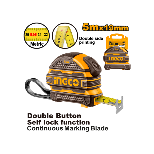 Show details for Measuring tape 5mX19mm (HSMT08519-1) Picture of Measuring tape 5mX19mm (HSMT08519-1)