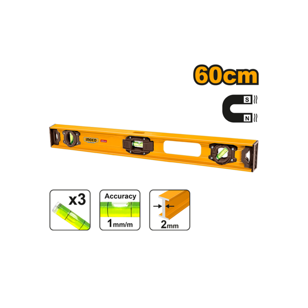 Show details for Scale with magnet 60 cm INGCO HSL28060 Picture of Scale with magnet 60 cm INGCO HSL28060