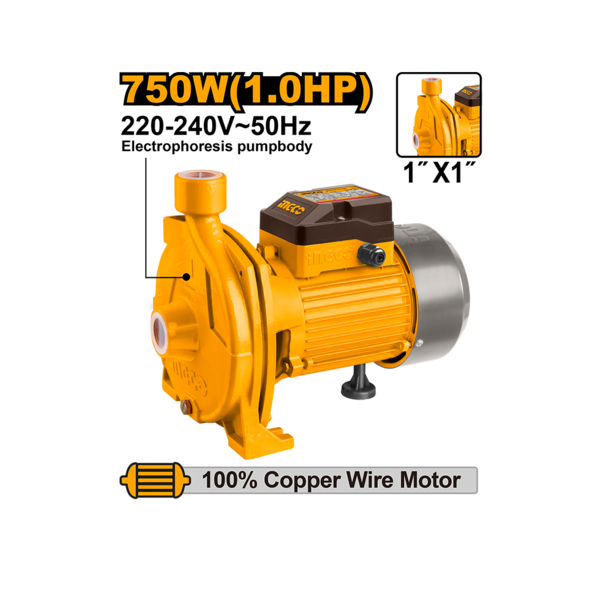 Show details for Water pump 750 W INGCO CPM7508 Picture of Water pump 750 W INGCO CPM7508
