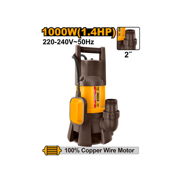 Show details for Drainage water pump 1000 W INGCO SPD10001 Picture of Drainage water pump 1000 W INGCO SPD10001