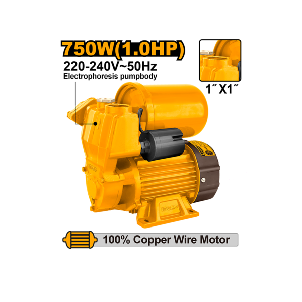 Show details for Water pump 750W INGCO (VPA7508) Picture of Water pump 750W INGCO (VPA7508)