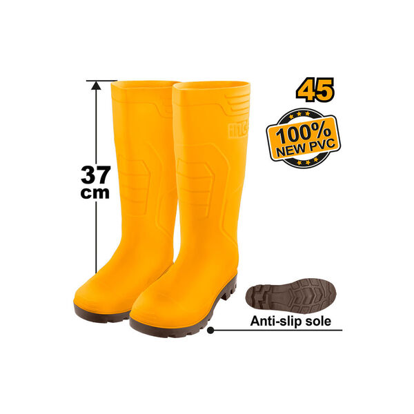 Show details for High-neck rain shoes INGCO (SSH092L.45) Picture of High-neck rain shoes INGCO (SSH092L.45)