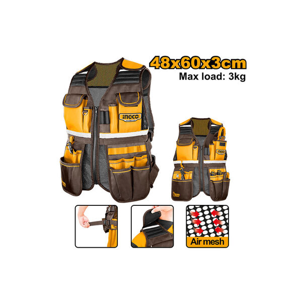 Show details for Tool vest Proline INGCO (HTVT09028) Picture of Tool vest Proline INGCO (HTVT09028)