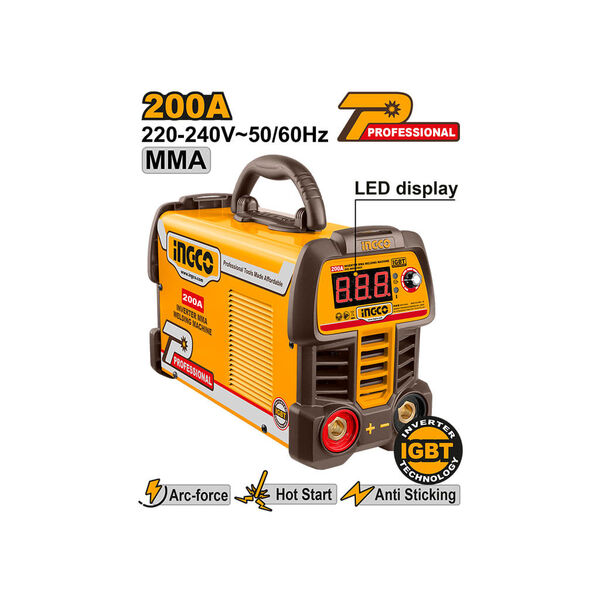 შედუღების აპარატი 200A (ლითონის) Proline  INGCO (ING-MMA20069) შედუღების აპარატი 200A (ლითონის) Proline  INGCO (ING-MMA20069)