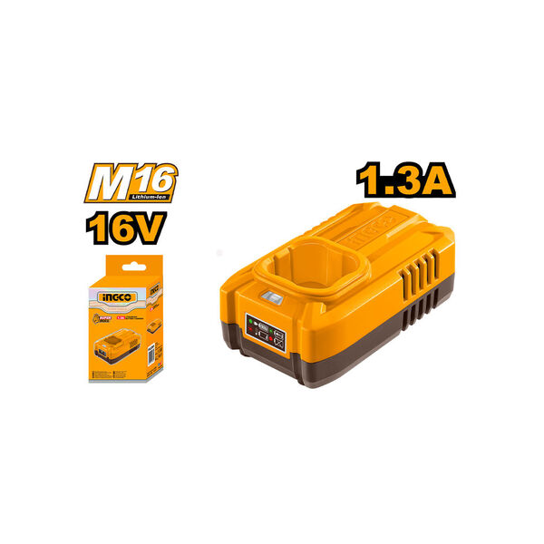 Show details for Battery charger 16V-1.3A (FCLI1613) INGCO Picture of Battery charger 16V-1.3A (FCLI1613) INGCO