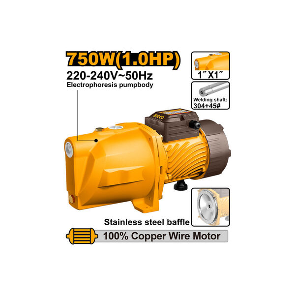 Show details for Water pump 750W (JP075068) INGCO Picture of Water pump 750W (JP075068) INGCO