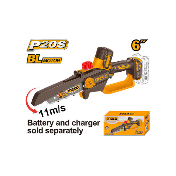 Mini Chainsaw 20V Li-Ion Proline (CGSLI2066) INGCO - Ingco