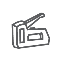 Stapler and glue gun