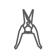 Metal and plastic scissors